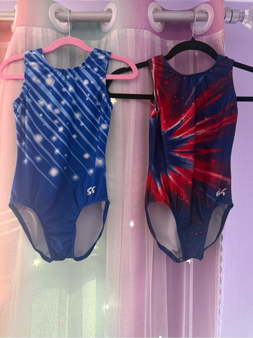Blue & Red Kids' Swim Leotards - Athletic One-Piece Leotard